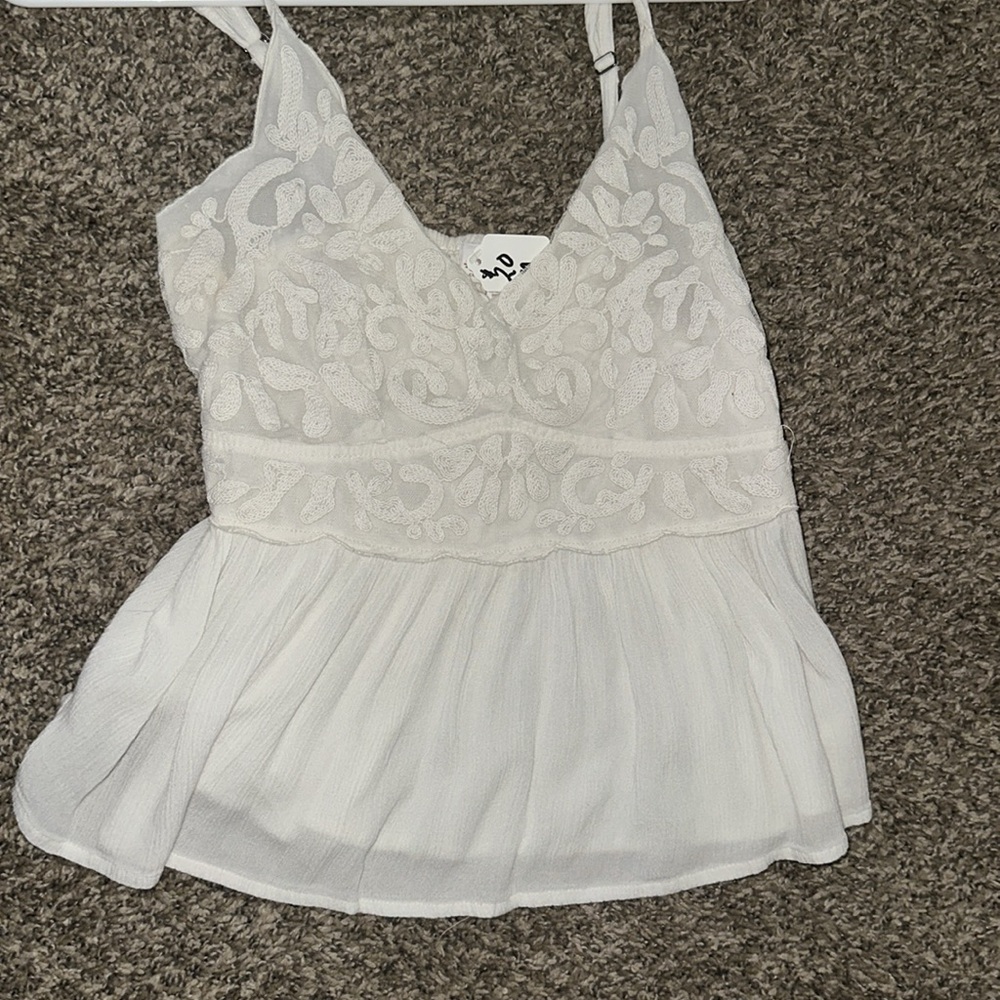 White Lace Shyanne Tank Top Size M